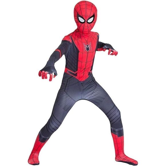 Superhero Costume Kids size medium 8-9 Spandex Halloween cosplay Jumpsuit - Picture 2 of 6